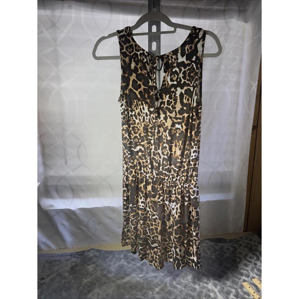 Venus Sleeveless Animal Print  Size Small Leopard Romper - Picture 2 of 9